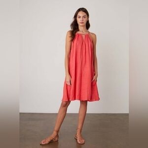 Velvet by Graham & Spencer DORA LINEN DRESS - FLIRT